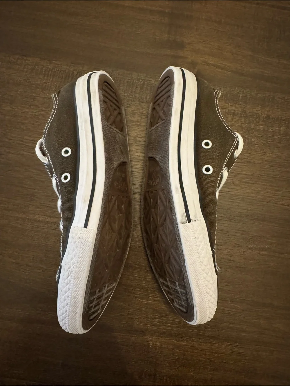 Converse Kids Low Top Sneakers - Brown and White